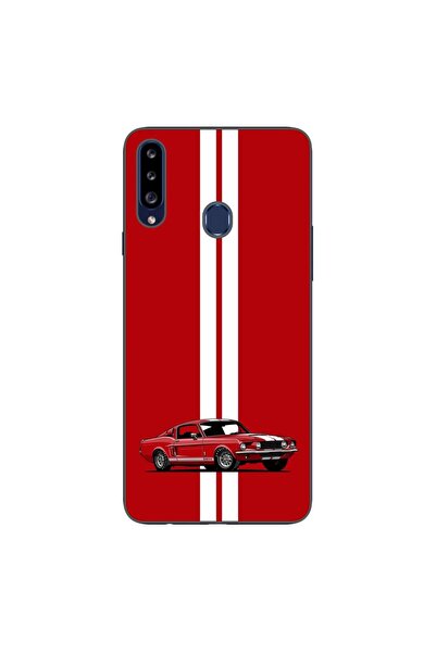 OEM Калъф, съвместим със Samsung Galaxy A20S, силиконов гел TPU, модел Червен...