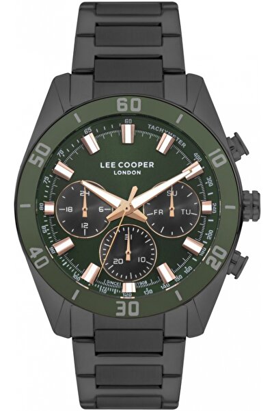 Lee Cooper Ceas de modă verde pentru bărbați LC07948.070 — ideal ca un cadou.
