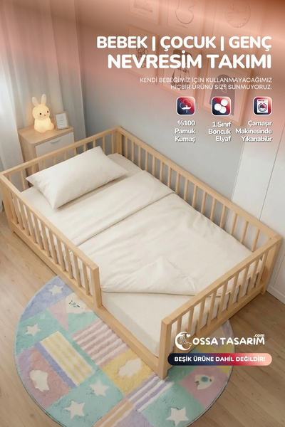 yasetex tasarım 100% Cotton Poplin Children's Youth Duvet Cover Set 3 Piece D...