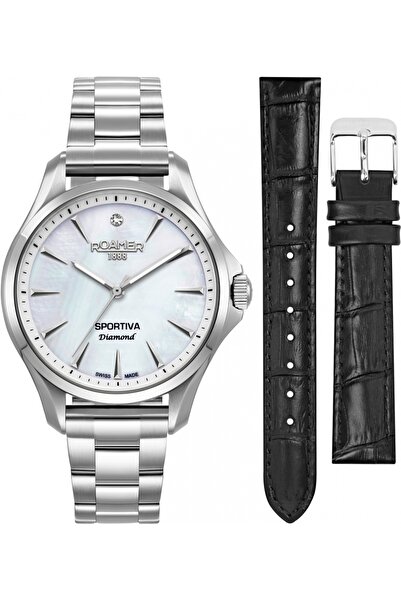 Roamer Set de damă 865847 41 20 50 — argintiu, sportiv, curea suplimentară