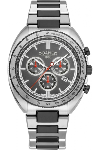 Roamer Ceas bărbătesc 868837 45 85 70 — negru, sportiv.