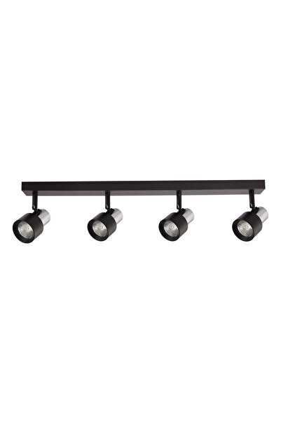 Milagro Plafonieră Cino 4xGU10 Negru+Crom