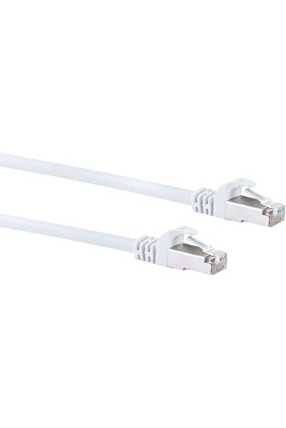 Schwaiger Cablu de rețea CAT 6 SF/UTP Ste/Ste 30m Alb