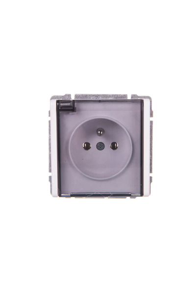 Kos Priză încastrată KOS66 cu protecție la împărtășire 16A 250V IP44 alb (660...