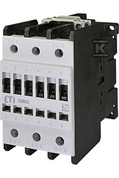 ETI Polam Contactor de putere 65A 3P 230V 1Z 1R CEM65.11-230V-50/60Hz 004649133