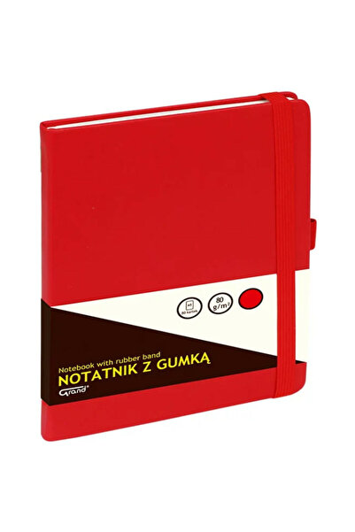 GRAND Grilă pentru notebook A5/80K cu bandă de cauciuc roșie