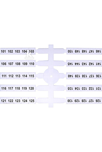 ETI Polam Marcator flexibil pentru fitinguri de șină EO3/101-150/4x50 buc 003...