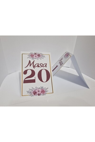 OEM Set numere de masă M16, Carton, Multicolor, 30 bucăți