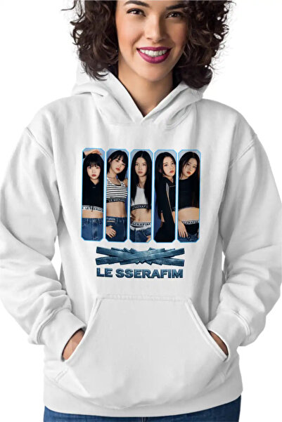 OEM Γυναικείο Φούτερ Le Sserafim Kpop Bts Εμπορεύματα Πάρτι