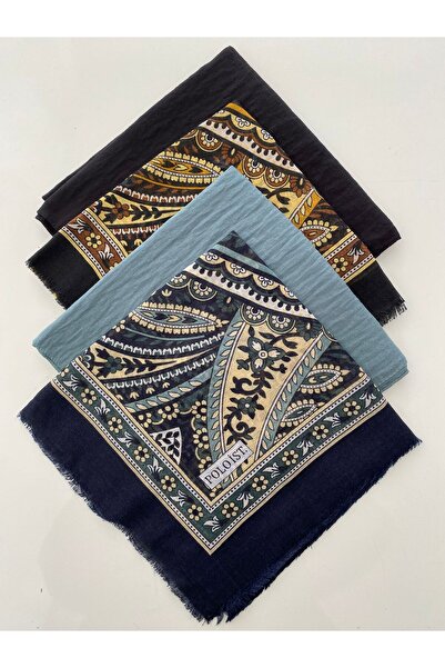 poloist 4 Mixed Patterned Cheesecloth Writing