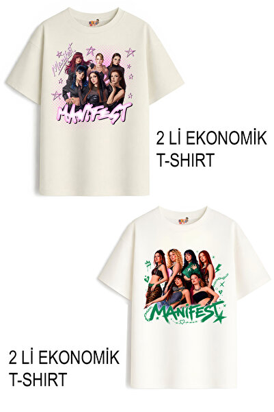 Belya Kids Wear Κοριτσίστικα μπλουζάκια 6 Manifest Design, Οικονομικό Πακέτο ...