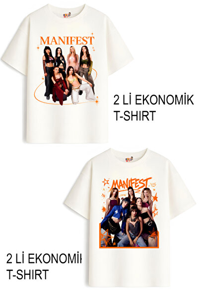 Belya Kids Wear Κοριτσίστικα μπλουζάκια 12 Manifest Design, Οικονομικό Πακέτο...
