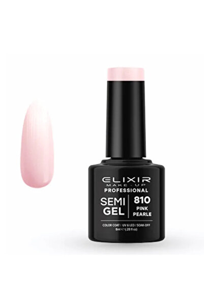 Elixir Επαγγελματικό Ημιμόνιμο Βερνίκι Νυχιών Τύπου Ημι-τζελ 810 Ροζ Περλέ Απ...