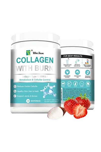 Wins Town Collagen With Burn Powder, With Vitamin C and Collaen Types I, I. I...
