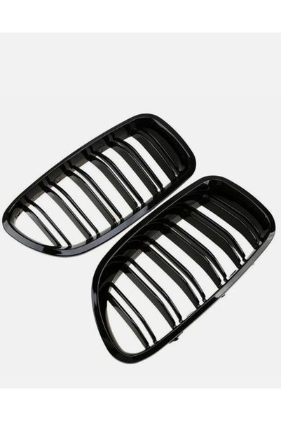 BMW Grile duble pentru guri de aerisire Seria 5 F10 F11 2008-2018 – Negru Lucios