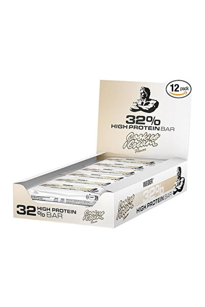 Weider Διατροφική Μπάρα Πρωτεΐνης 32% (12 X 60 γρ.) με γεύση Μπισκότα & Κρέμα