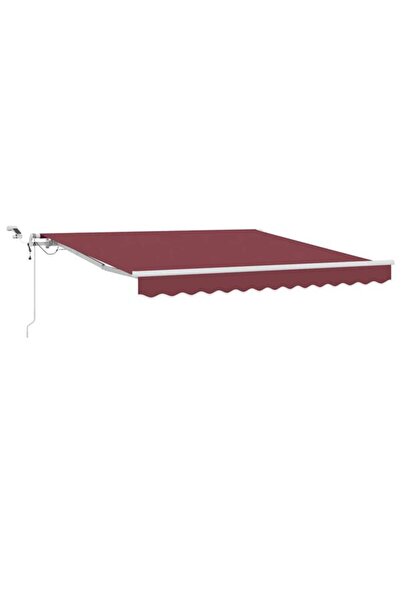 vidaxl Copertină retractabilă automată cu LED, Bordeaux, 300 x 250 cm