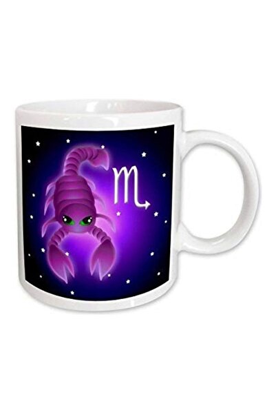 3DROSE Cute Astrology Scorpio Zodiac Sign Scorpion Mug Multicolour