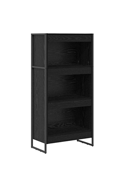 vidaxl Dulap pentru cărți Stejar Negru 80 x 30 x 155 cm Lemn compozit