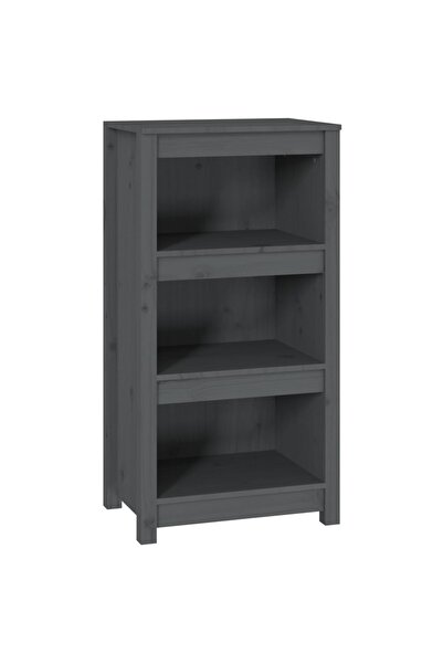 vidaxl Bibliotecă, gri, 50x35x97 cm, lemn masiv de pin