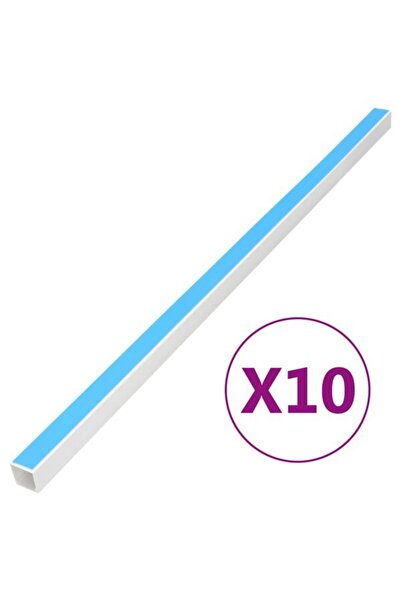 vidaxl Canaluri autoadezive pentru cabluri, 30 x 15 mm, 10 m, PVC