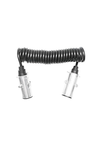 Breckner Germany Cablu spiral 2.6 m (2600 mm), 7 pini, 2 stechere tata din me...
