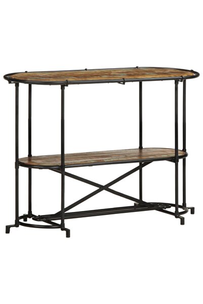 vidaxl Masă consolă, 110x42x76 cm, lemn masiv reciclat