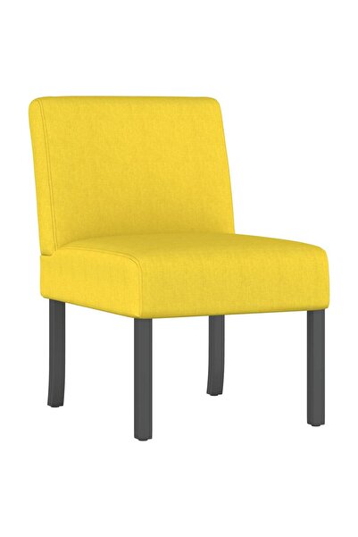 vidaxl Fotoliu, galben deschis, material textil