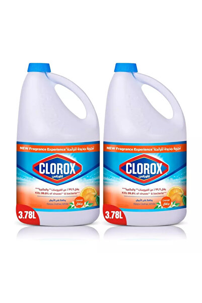 Clorox Liquid Bleach Orange Scent Kills 99.9% Viruses- 3.78Ltr