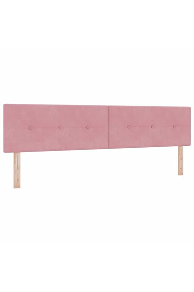 vidaxl Tăblie cap Roz 200 cm Catifea