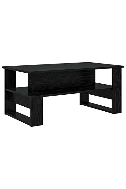 vidaxl Masă de cafea Stejar Negru 90 x 50 x 40 cm Lemn compozit