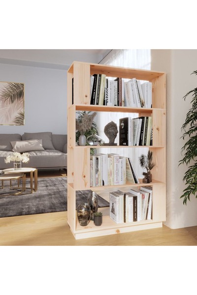 vidaxl Bibliotecă/Separator cameră, 80x25x132 cm lemn masiv pin