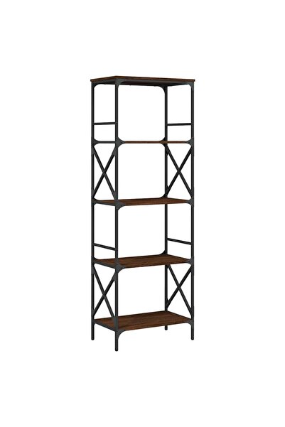vidaxl Bibliotecă 5 niveluri, stejar maro, 59x35x171cm, lemn prelucrat