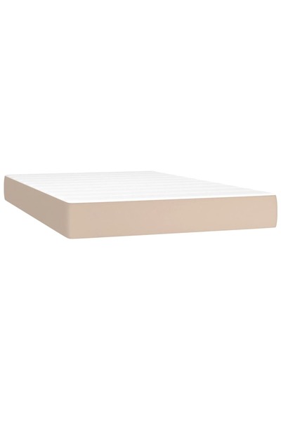 vidaxl Saltea cu arcuri buzunar, fermitate medie, cappuccino, 120x200x20 cm, ...
