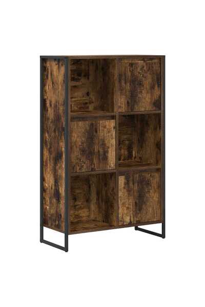 vidaxl Dulap pentru cărți Stejar fumuriu 68 x 30 x 108.5 cm