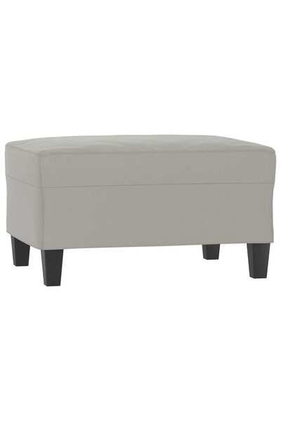 vidaxl Taburet, gri deschis, 70x55x41 cm, microfibră