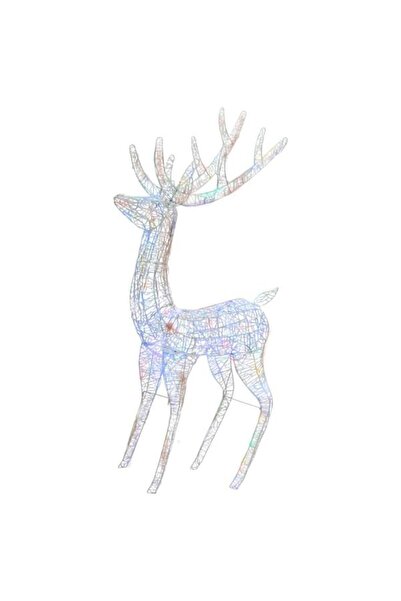 vidaxl Ren de Crăciun, 250 LED-uri, multicolor, 180 cm, acrilic, XXL