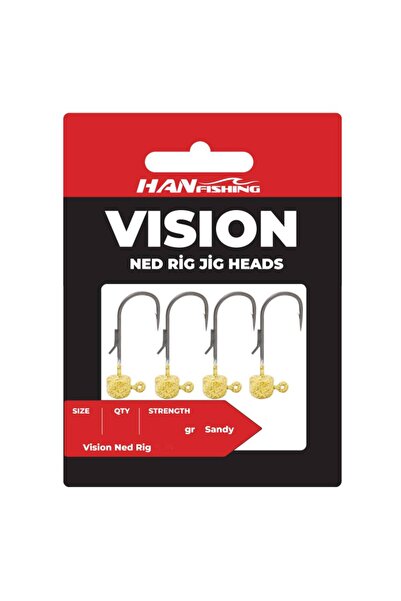 Hanfish Vision Ned Rig Sandy 5 Adet Jig Head 2 No - 3.3 Gr
