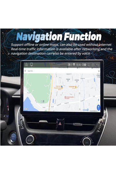 Carplayer Toyota corolla android screen 13 inch model 2019 2020 2021 2022 2023 2024 2025 wireless applecarplay android auto reverse camera included ahd (4GB RAM 32 GB MEMORY)
