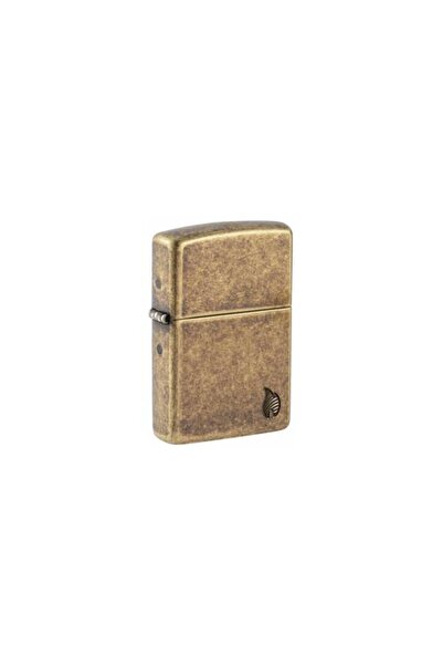 Zippo Αντιανεμικός Αναπτήρας Καυσίμου Θωρακισμένος Αντικέ Ορειχάλκινος με Σχέ...