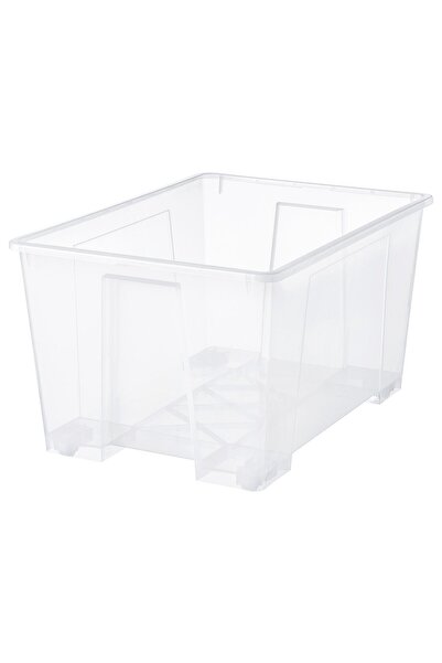 IKEA SAMLA Box, transparent, 78 x 56 x 43 cm/130 l
