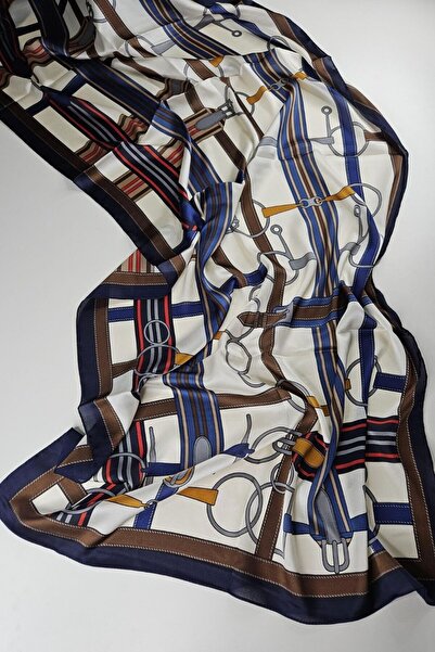 shalya scrafs Belt Pattern Voile Silk Shawl Accessory Shoulder Shawl Foulard