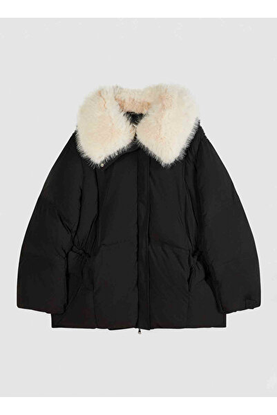 Patrizia Pepe Siyah Kadın Standart Fit Mont 8O0194