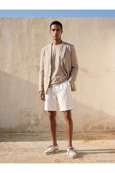 LC Waikiki Standard Fit 100% Linen Men's Shorts for Style Enthusiasts from Uz...