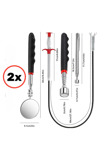 OEM Scule pentru recuperare (cu magnet / cleste) si inspectie (oglinda) -2set