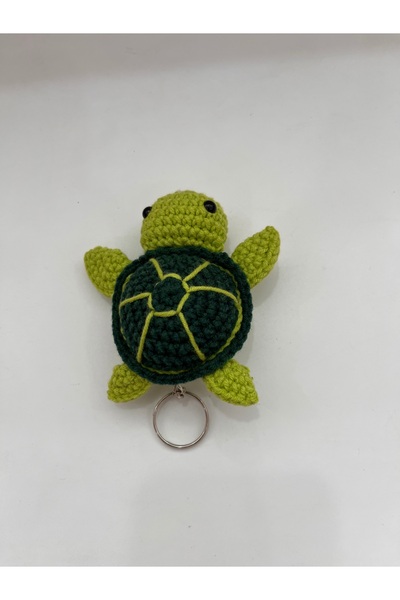 TOIVOS Amigurumi Örgü Kaplumbağa Anahtarlık