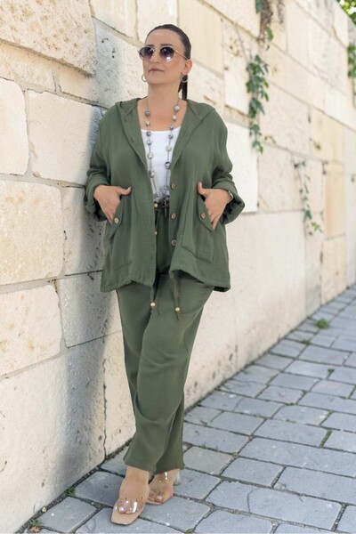 yagmurberen Hooded Foldable Sleeve Pocket Thin Jacket Waist Elastic Pocket Pa...