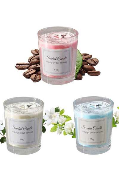 BiuTFon 3 Pack Scented Candles for Home, Natural Soy for Home Scented,50 Hour...