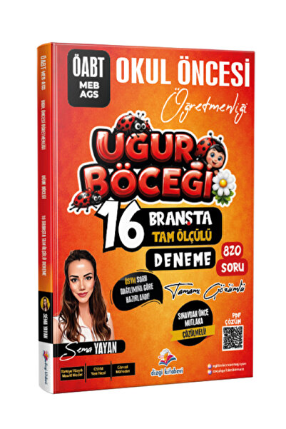 Dizgi Kitap 2026 MEB-AGS ÖABT Uğur Böceği Okul Öncesi Öğretmenliği Tamamı PDF...