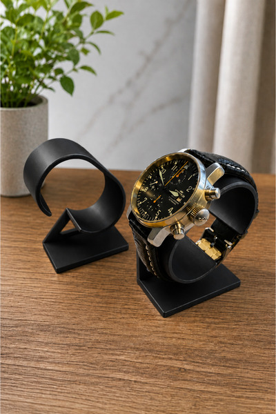 örses 2-Pack Silver Gray Watch Stand – Desktop Watch Display Stand (3D Printing)
